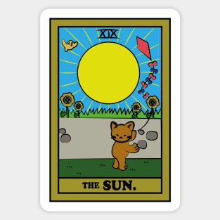 TAROT CARDS | THE SUN. | CAT Sticker